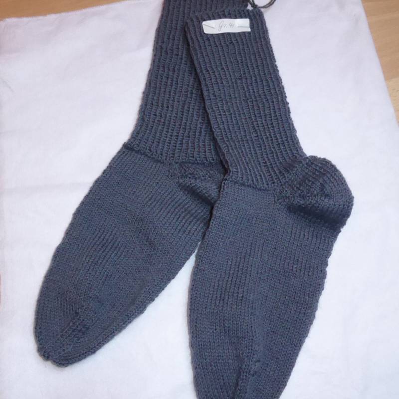 Handgestrickte Wollsocken Größe 40 von UtesWorkshop