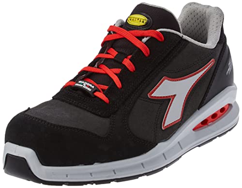 Diadora Herren Run NET AIRBOX Low S3 SRC, C9034 Asphalt Silver Rot, 43 EU von Diadora