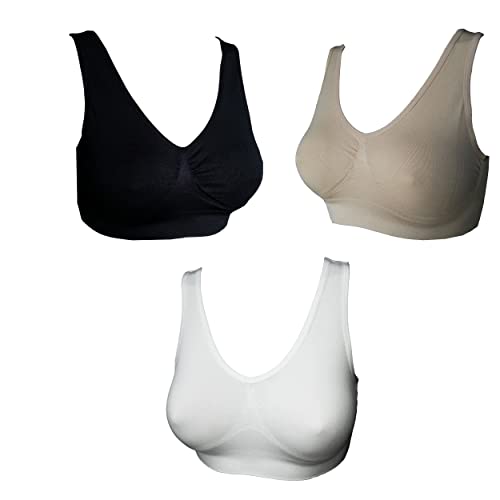 UtopyaUK 3 6 9 Pack Komfort-BH Damen Mädchen Crop Top Nahtloser BH Schlaf Yoga Bralette Stretch-BHS Sportweste Kabelloser Post-OP-BH von UtopyaUK