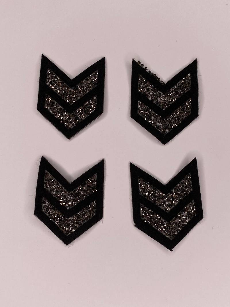 Armee Strass Streifen Applikation Eisen Auf Transfer Patch, Preis Für 4 Stk Armee Strass Streifen Applikation Eisen Auf Transfer Patch, Preis Für 4 Stk von Utrimming