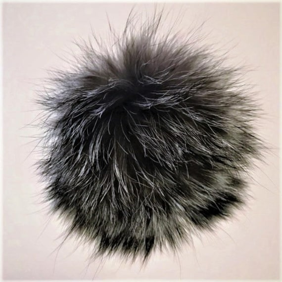 Dunkelbraun Extra Große 6 "-7 "'real Fuchs Pelz Pom Hut Waschbär Poms Ball Dunkelbraun Extra Große 6 "-7 "'real Fuchs Pelz Pom Hut Waschbär Poms Ball von Utrimming