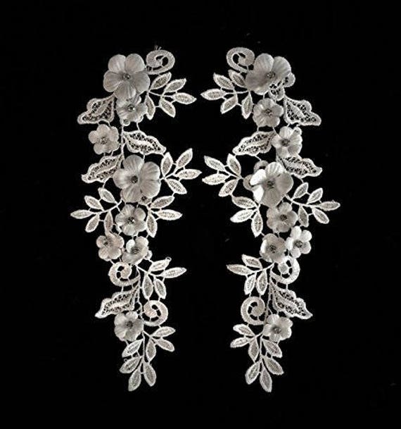 Rhinestone - Blumen-Spitze Dreidimensionale Applikation Diy, Nähen Auf Preis Pro Paar Rhinestone - Blumen-Spitze Dreidimensionale Applikation Diy, Nähen Auf Preis Pro Paar von Utrimming