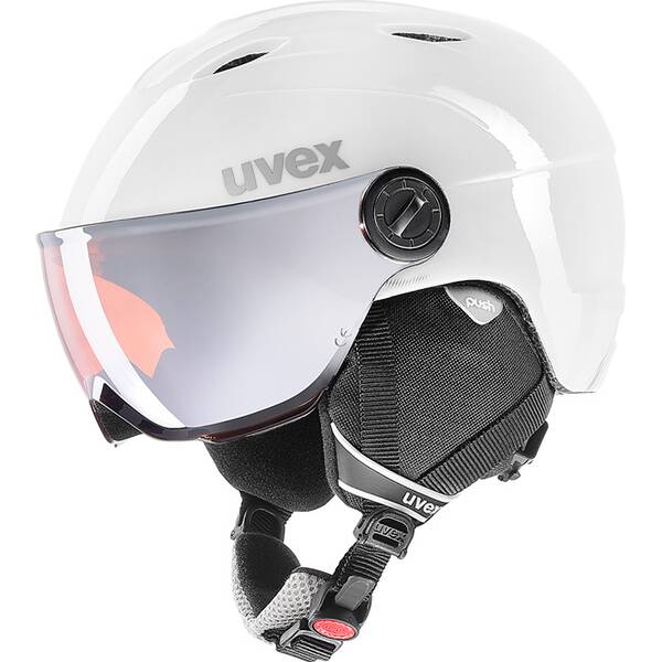 UVEX Kinder Helm Kinder Visierhelm Junior Visor Pro Titanium-Lime 46-52 cm von Uvex
