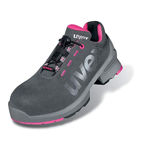 Uvex 1 Arbeitsschuhe - Sicherheitshalbschuhe S2 SRC ESD - Pink, Größe:35 von Uvex