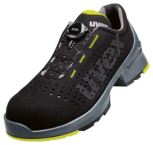 Uvex 1 BOA Arbeitsschuhe - S1 SRC ESD - Lime-Schwarz - Weite 12 / Weit - GR, Größe:37 von Uvex