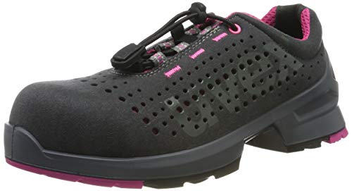 Uvex 1 Ladies Arbeitsschuhe - Sicherheitsschuhe S1 SRC ESD - Grau-Pink, Größe:36 von Uvex