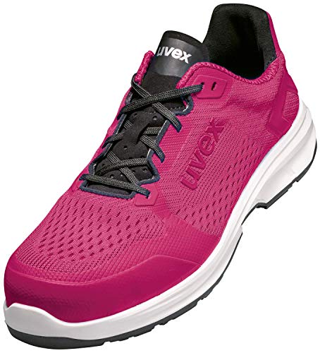 Uvex 1 Sport Arbeitsschuhe - Sicherheitshalbschuhe S1 SRC ESD - Pink, Größe:37 von Uvex