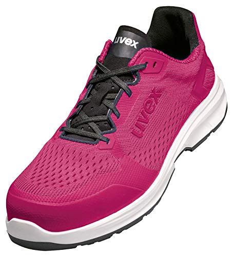 Uvex 1 Sport Arbeitsschuhe - Sicherheitshalbschuhe S1 SRC ESD - Pink, Größe:35 von Uvex
