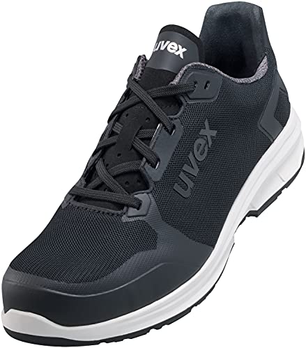 Uvex 1 Sport Arbeitsschuhe - Sicherheitshalbschuhe S1 SRC ESD - Schwarz - Weite 14 / Extra Breit, Größe:43 von Uvex