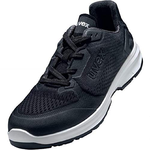 Uvex 1 Sport NC Arbeitsschuhe - Sicherheitsschuhe O1 FO SRC ESD - Schwarz/Weiß, Größe:44 von Uvex