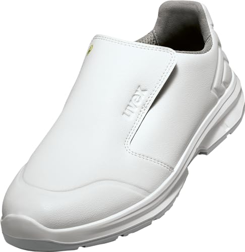 uvex 1 Sport White NC - Berufshalbschuhe für Freizeit & Arbeit - gepolstert, atmungsaktiv & dämpfend - Slipper - Weiß - Größe 44 von uvex