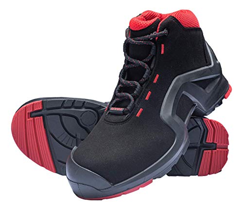 Uvex 1 X-Tended Support Arbeitsstiefel - Sicherheitsstiefel S3 SRC ESD - Rot-Schwarz, Größe:36 von Uvex