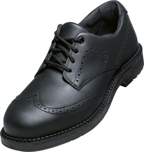 uvex 1 business Halbschuhe, Sicherheitsschuhe mit Stahlkappe, robuster und atmungsaktiver Arbeitsschuhe S3 SRC, Unisex, Schwarz, Größe 40 von uvex