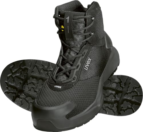 Uvex 1 x-craft pro S1 PL FO SC SR - besonders leichte Sicherheitsschuhe - Schnürstiefel - metallfreie Zehenschutzkappe - von Uvex