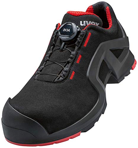 Uvex 1 x-tended Support Arbeitsschuhe - Sicherheitsschuhe S3 SRC ESD - BOA Verschluss - Rot-Schwarz, Größe:36 von Uvex