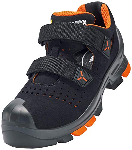 Uvex 2 Arbeitsschuhe - Sicherheitssandalen S1 P SRC ESD - Orange-Schwarz, Größe:40 von Uvex