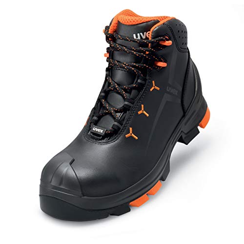 Uvex 2 Arbeitsschuhe - Sicherheitsstiefel S3 SRC ESD - Orange-Schwarz - Weite 12 / Weit - GR, Größe:39 von Uvex