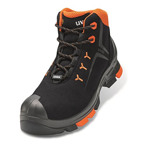 Uvex 2 Arbeitsstiefel - Sicherheitsstiefel S3 SRC ESD - Orange-Schwarz, Größe:38 von Uvex