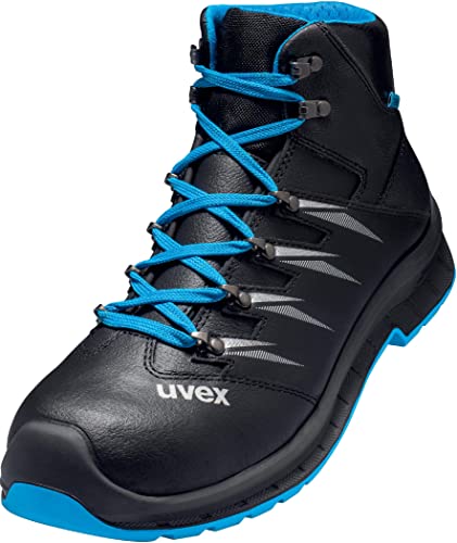 Uvex 2 Trend - Leder-Sicherheitsstiefel S3 SRC ESD - Blau/Schwarz - Gr. 43 von Uvex