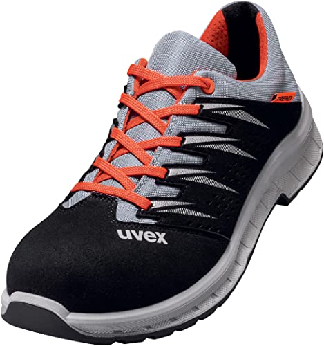 Uvex 2 Trend - Sicherheitsschuhe S1 SRC ESD - Grau-Orange/Schwarz - Gr. 41 von Uvex