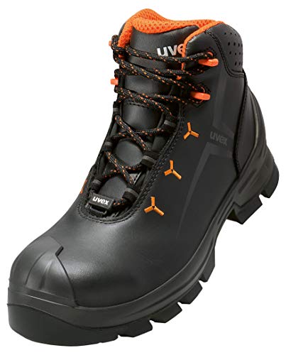 Uvex Herren Boot 6523/4 S3 Size 43 PU/Rubber W14 Brandschutzschuhe, Nero, Arancione, EU von Uvex