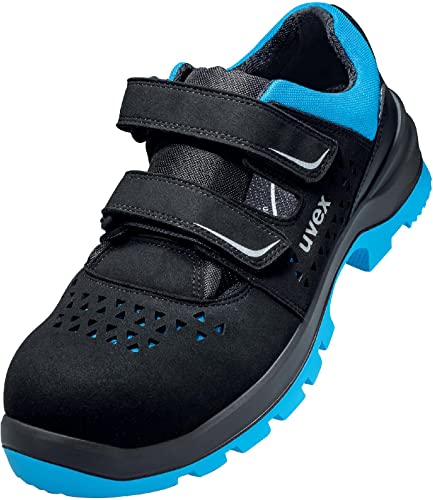 Uvex 2 Xenova Arbeitssandalen - Sicherheitssandalen S1P SRC ESD - Blau-Schwarz, Größe:42 von Uvex