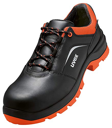 Uvex Herren Scarpe Basse 2 Xenova W11 S2 niedrige Schuhe, Nero, Arancione, 42 EU von Uvex