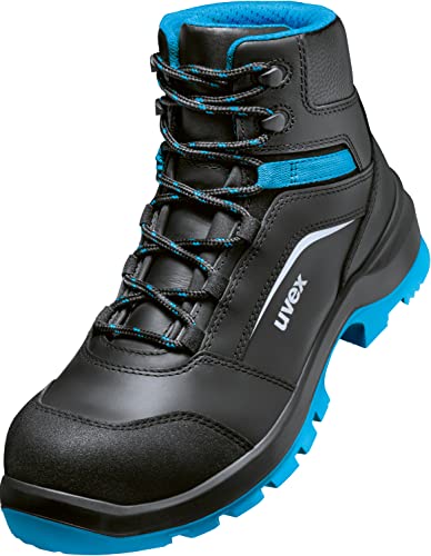 Uvex 2 Xenova Arbeitsstiefel - Sicherheitsstiefel S3 SRC ESD - Blau-Schwarz, Größe:42 von Uvex