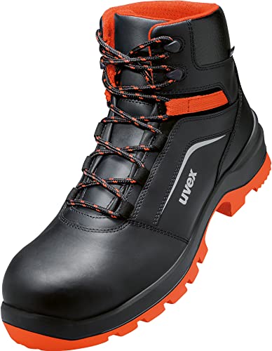 Uvex 2 Xenova Arbeitsstiefel - Sicherheitsstiefel S2 SRC ESD - Orange-Schwarz, Größe:40 von Uvex