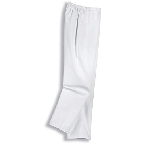 Uvex 81529 Arbeitshose für Damen - Medizinische Bundhose aus 100% Baumwolle - mit Elastischem Stretchbund - Weiß - Größe 54 von Uvex