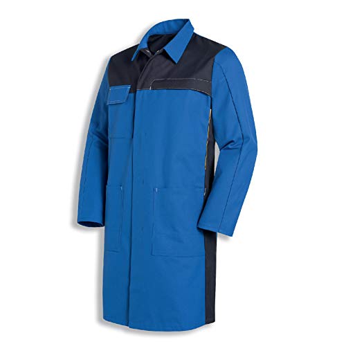 Uvex 8869 Herren-Arbeitsmantel - Blaue Männer-Labormantel - Lange Schnittform und mit Stretchzone 48/50 von Uvex