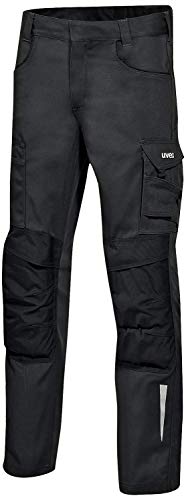 Uvex Synexxo 8982 - Männer-Cargohose mit Kniepolster-Taschen - Schwarz, 42 von Uvex