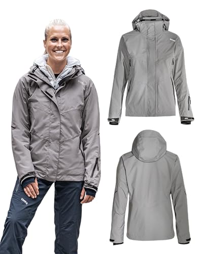 Uvex ADA 17497 Windjacke - Frauen-Regenjacke mit Kapuze - Grau - XL von Uvex