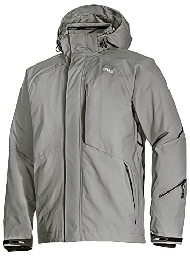 Uvex ADA 17499 Windjacke - Männer-Regenjacke mit Kapuze - Grau - 2XL von Uvex