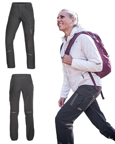 Uvex ADA 17507 Outdoorhose - Frauen-Wanderhose mit Baumwoll-Futter - Grau - 42 von Uvex