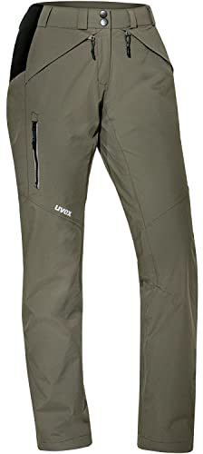 Uvex ADA 17580 Outdoorhose - Frauen-Regenhose mit Mesh-Futter - Grau - 34 von Uvex