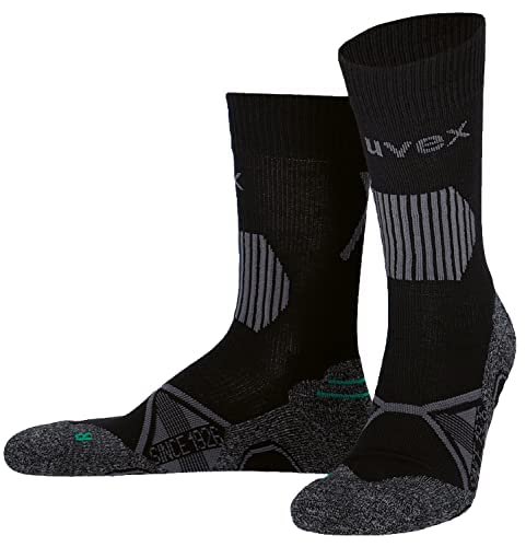 Uvex ADA Wandersocken für Damen/Herren - atmungsaktiv - mit Fersenpolsterung - schwarz - Gr.39-42 von Uvex