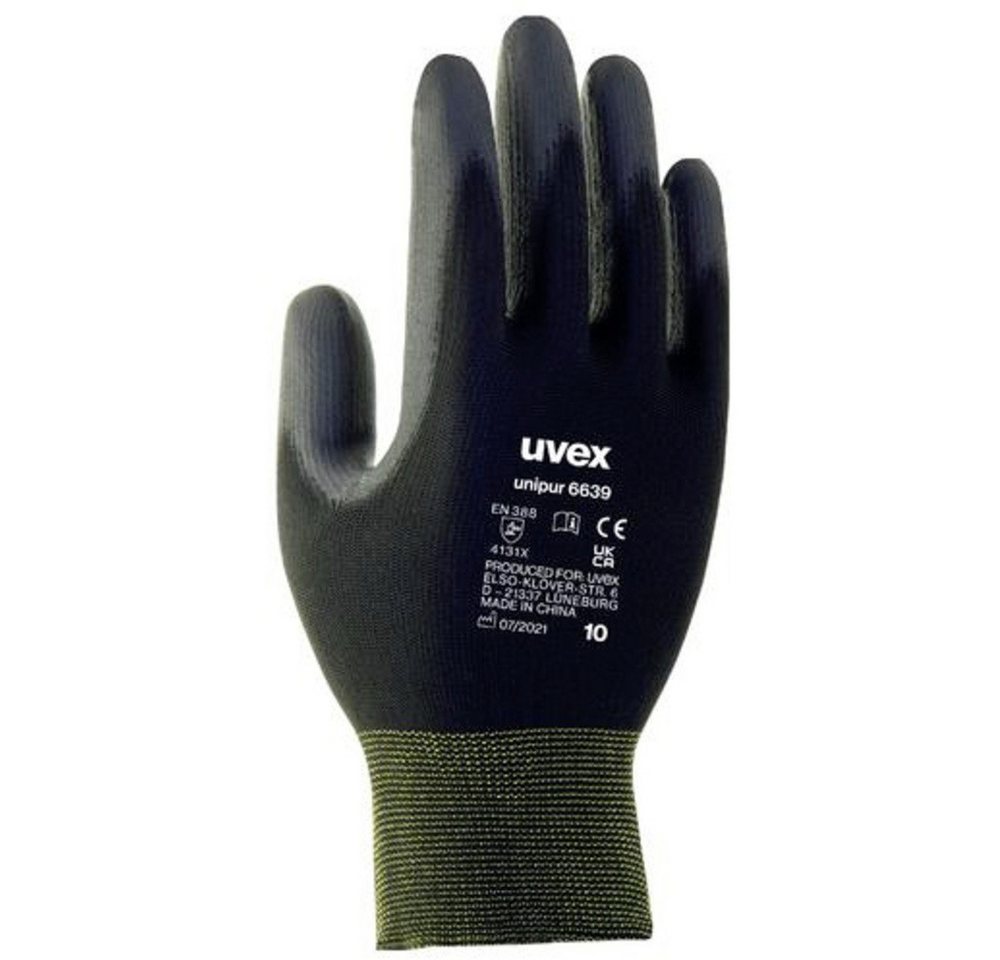 Uvex Arbeitshandschuhe uvex 6024807 unilite / unipur Polyamid, Polyurethan Montagehandschuh G von Uvex