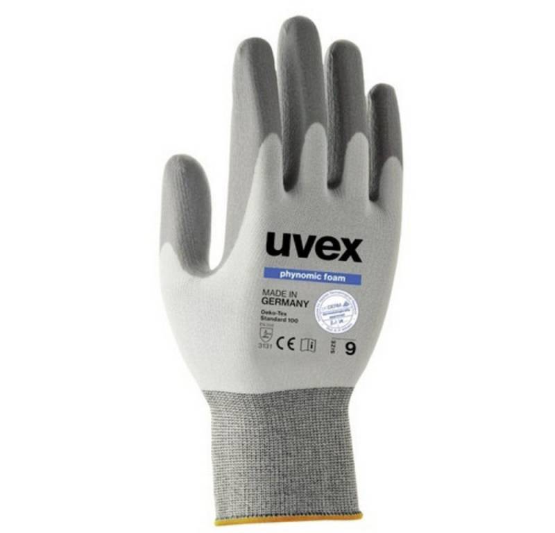 Uvex Arbeitshandschuhe uvex phynomic FOAM 6005007 Polyamid Arbeitshandschuh Größe (Handschuhe von Uvex