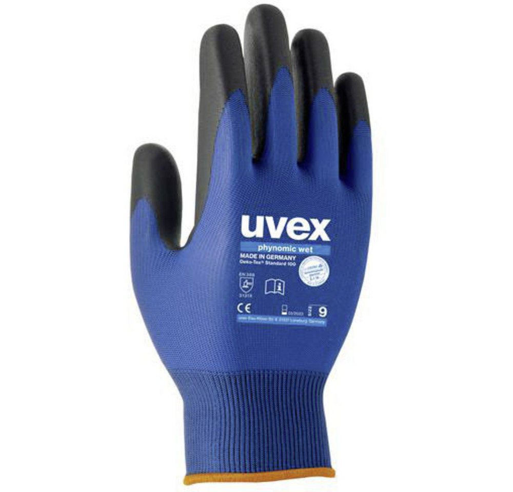 Uvex Arbeitshandschuhe uvex phynomic WET 6006007 Arbeitshandschuh Größe (Handschuhe): 7 EN 3 von Uvex