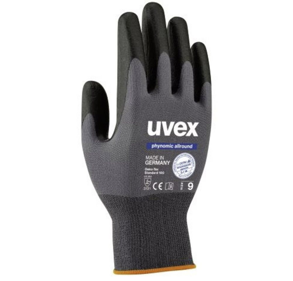 Uvex Arbeitshandschuhe uvex phynomic allround 6004905 Nylon Arbeitshandschuh Größe (Handschuh von Uvex