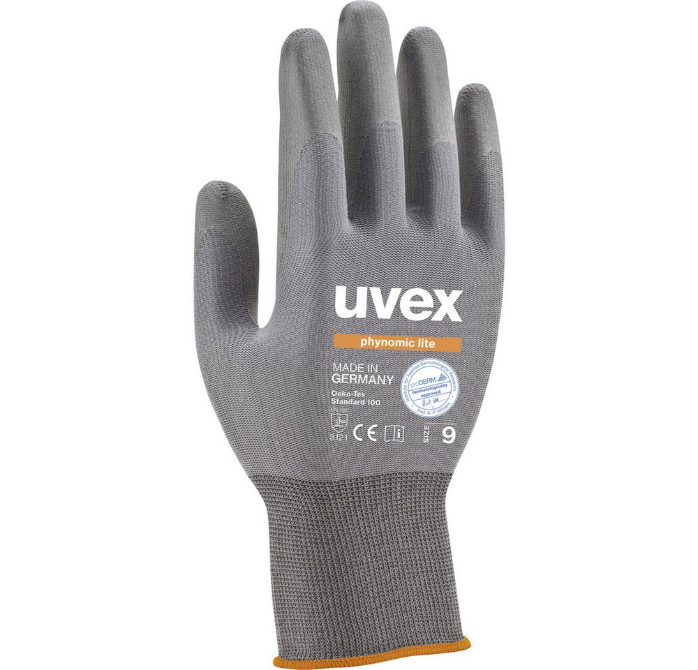 Uvex Arbeitshandschuhe uvex phynomic lite 6004009 Nylon Arbeitshandschuh Größe (Handschuhe): von Uvex