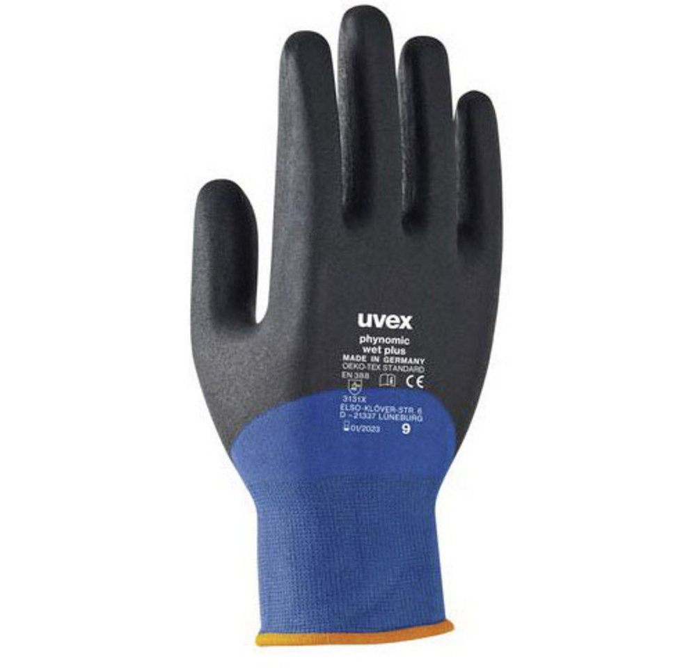 Uvex Arbeitshandschuhe uvex phynomic wet plus 6006107 Arbeitshandschuh Größe (Handschuhe): 7 von Uvex