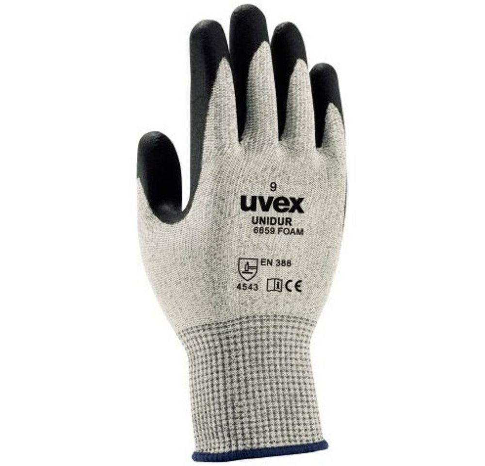 Uvex Arbeitshandschuhe uvex unidur 6659 foam 6093809 Nitril Arbeitshandschuh Größe (Handschuh von Uvex