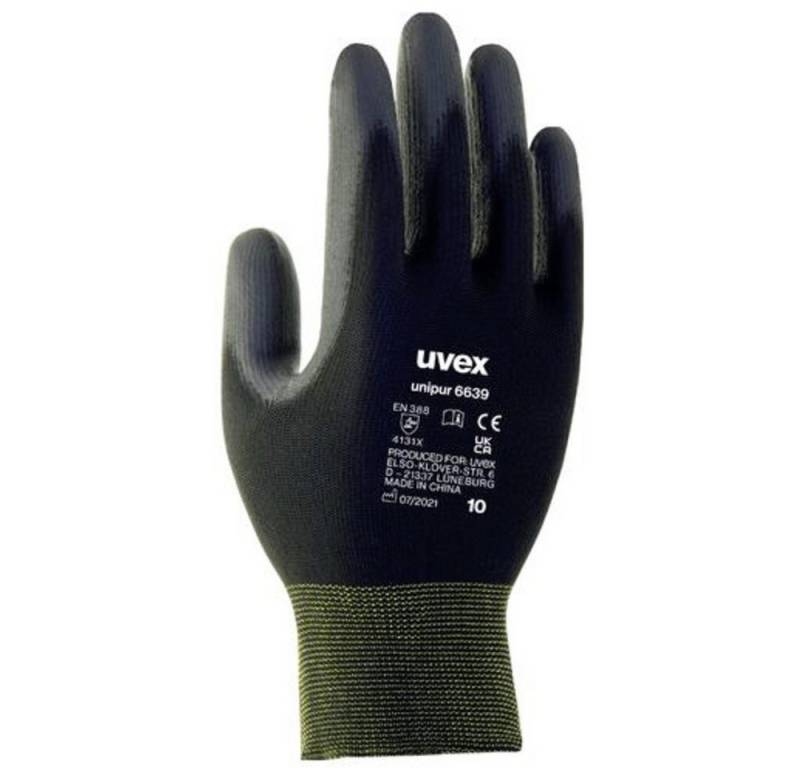 Uvex Arbeitshandschuhe uvex 6024810 unilite / unipur Polyamid, Polyurethan Montagehandschuh G von Uvex