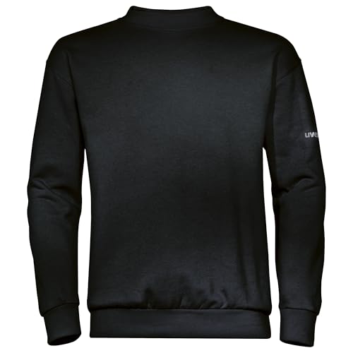 Uvex Basic Sweatshirt - Herren-Arbeitspullover - Arbeitskleidung - schwarz - Größe 4XL von Uvex