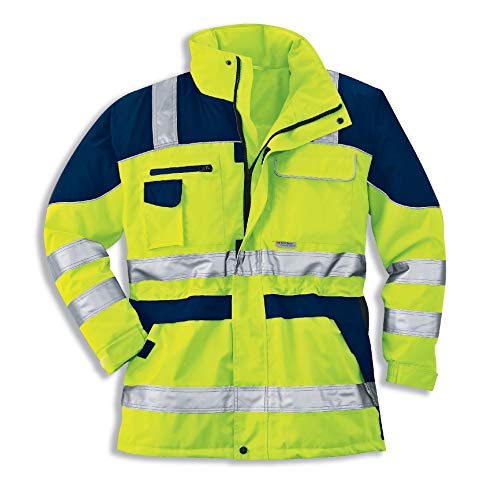 Uvex Construction Protection Flash Herren-Arbeitsjacke - Warngelbe Männer-Sicherheitsjacke - Sehr Gute Thermoisolierung 5XL von Uvex