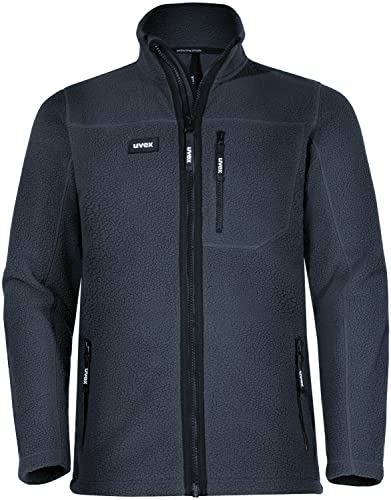 Uvex Echor Fleecejacke - Herren Arbeitsjacke mit Sherpa Fleece - Dunkelblau - Gr 3XL von Uvex