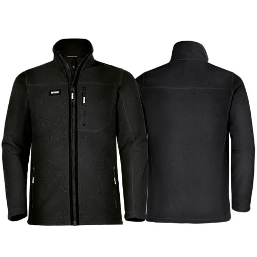 Uvex Echor Fleecejacke - Herren Arbeitsjacke mit Sherpa Fleece - Schwarz - Gr XXL von Uvex