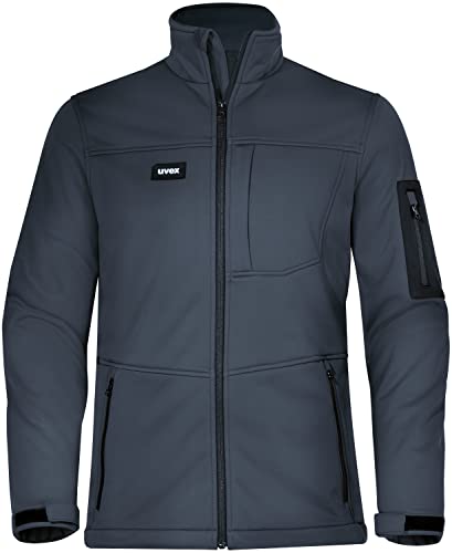 Uvex Echor Softshell-Arbeitsjacke für Herren - Outdoorjacke - Dunkelblau - Gr 3XL von Uvex